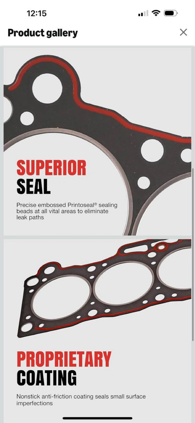 Fel-Pro 1003 Head Gasket for Chevrolet Small Block V8 265 283 l - photo 4