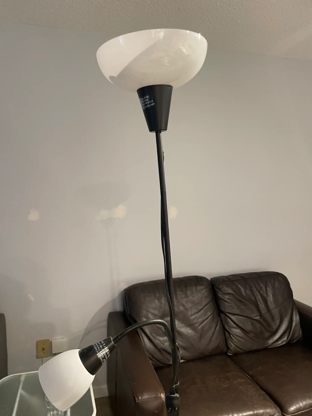 Floor Lamp with Adjustable Reading Light