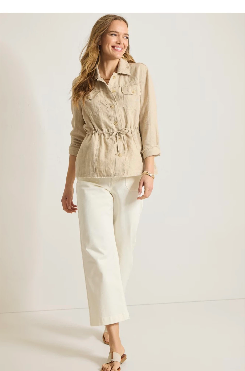 New Tommy Bahama Two Palms Utility Jacket - Natural - photo 3