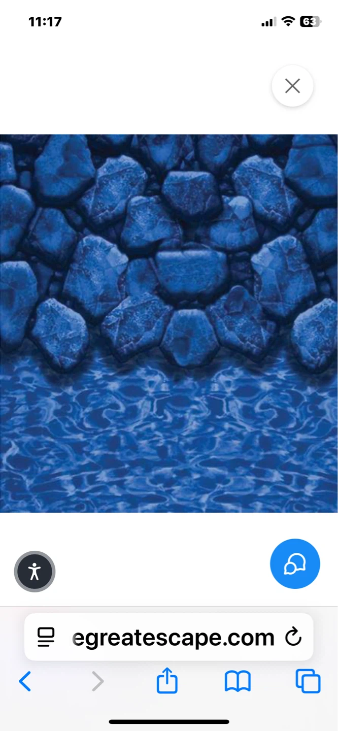 Pool Liner 15x54 Boulder Swirl