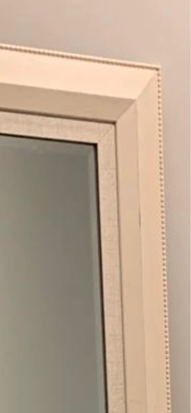 Full Length Mirror - Cream Frame