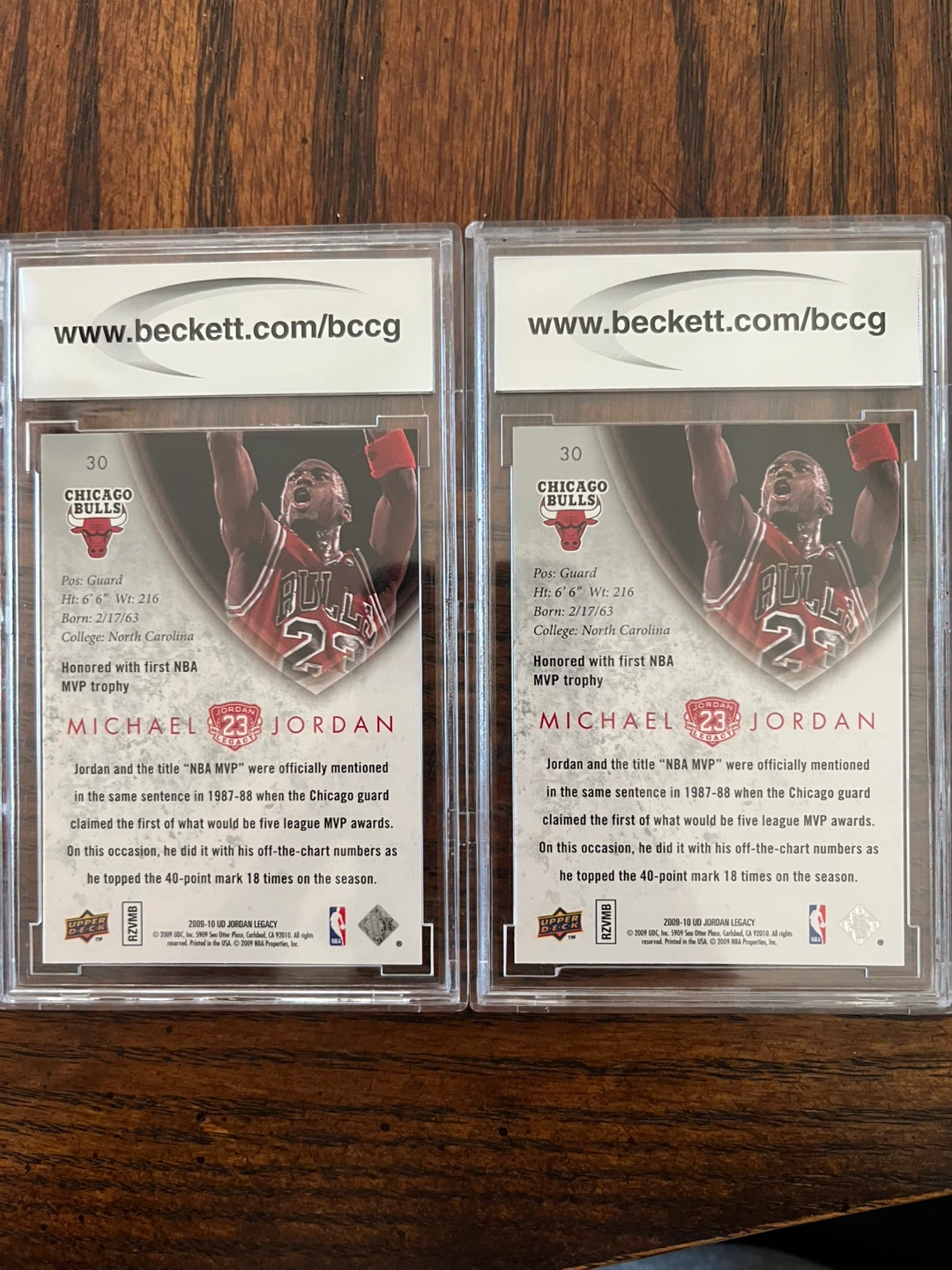 Upper Deck Michael Jordan 2009-10 MJ Legacy Collection - photo 2
