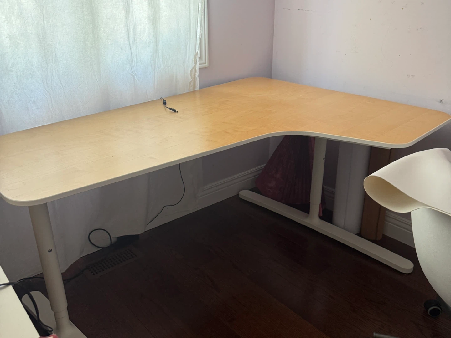 IKEA Bekant L-Shaped Office Desk natural