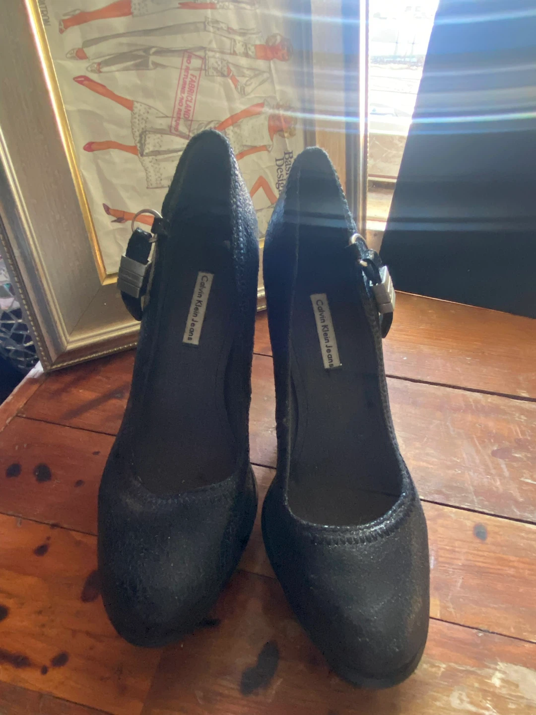Calvin Klein Jeans Black Mary Jane Heels - photo 2