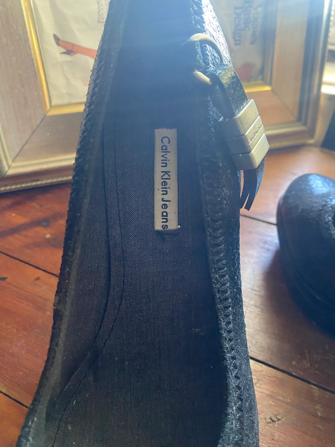 Calvin Klein Jeans Black Mary Jane Heels - photo 4