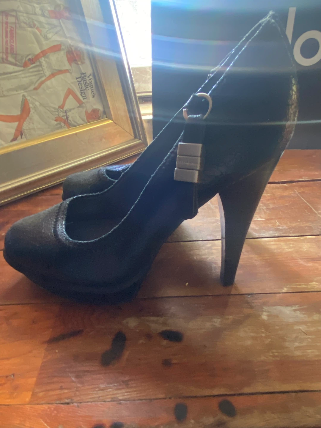 Calvin Klein Jeans Black Mary Jane Heels