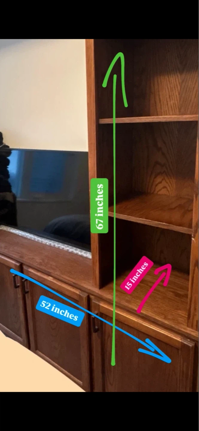 Wooden Unit with storage - Shelving & Drawers - photo 4