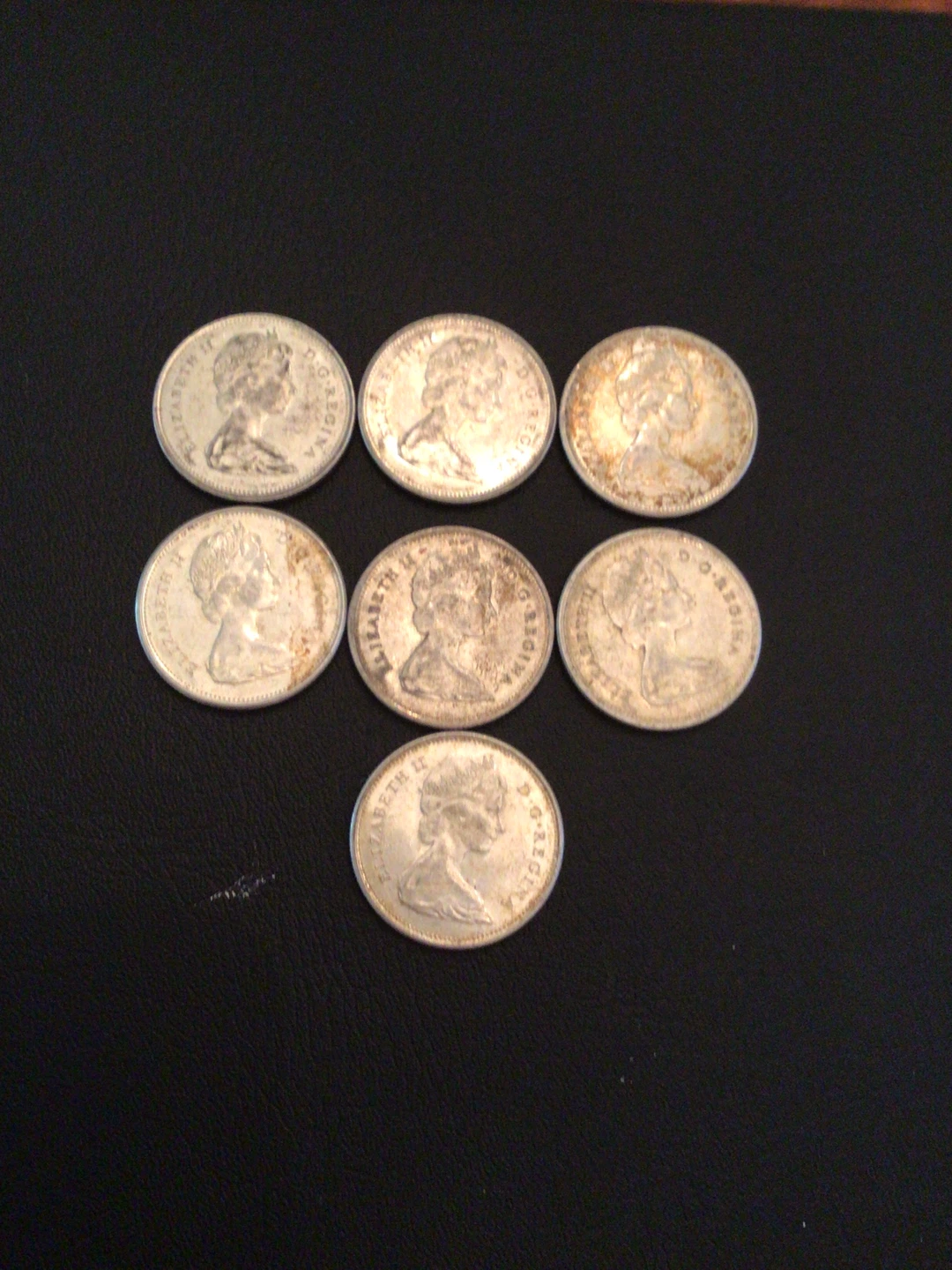 7 x Canadian 1967 Centennial Dollar Coins - photo 2
