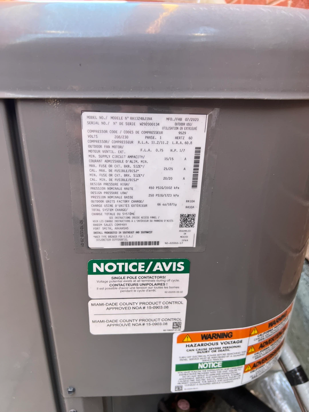 Rheem Air Conditioner Unit - photo 2