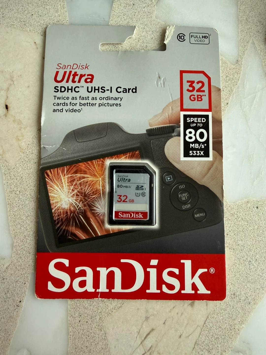 SanDisk Ultra 32GB SDHC Card - 80 MB/s