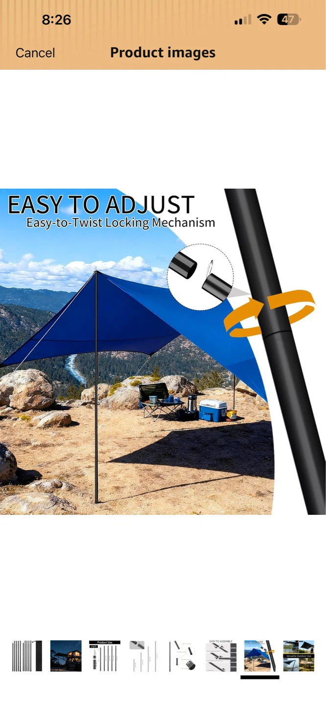 Tent Canopy Poles with Bag - photo 2