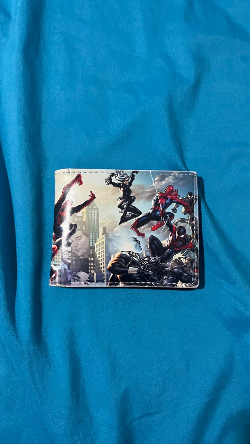 Spider-man foldable wallet.