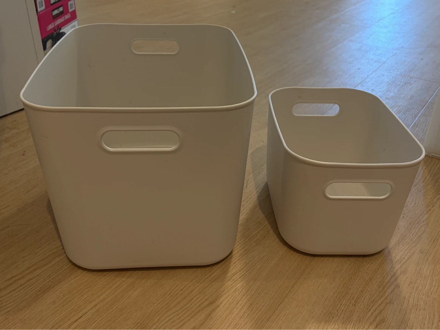 MUJI Soft Polyethylene Case Storage Bins (Set of 2)