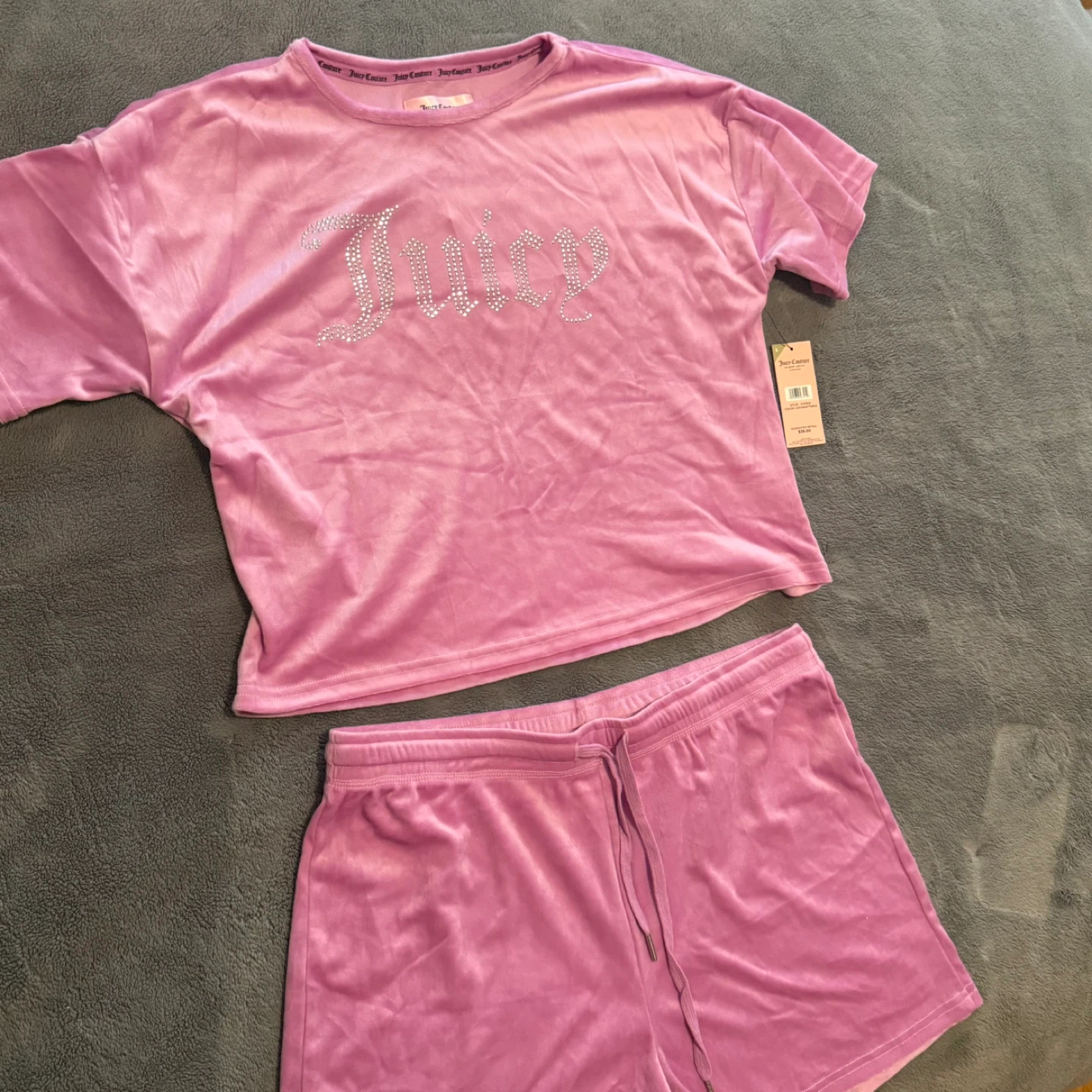 Juicy Couture Velour PJ Set - Size L