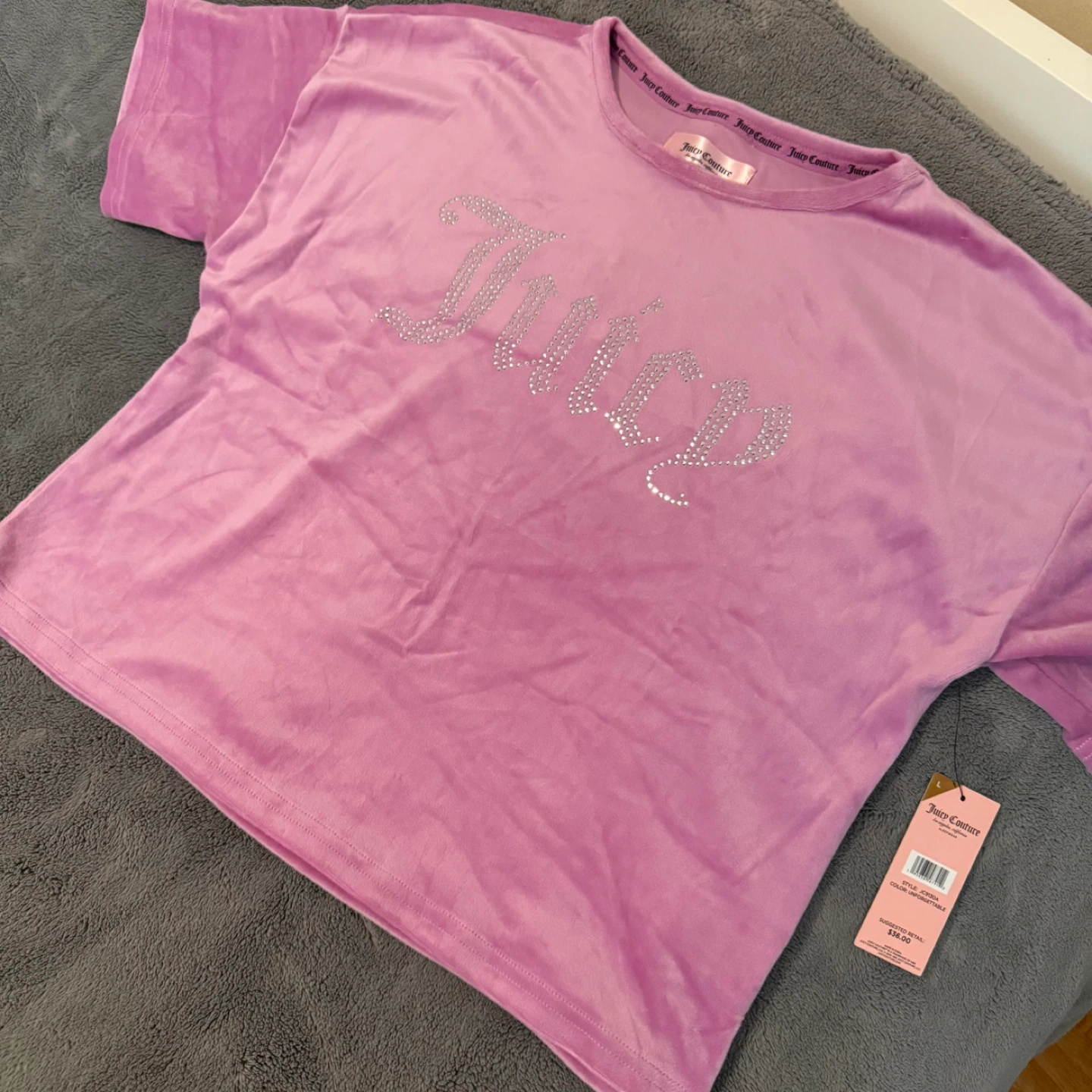 Juicy Couture Velour PJ Set - Size L - photo 2