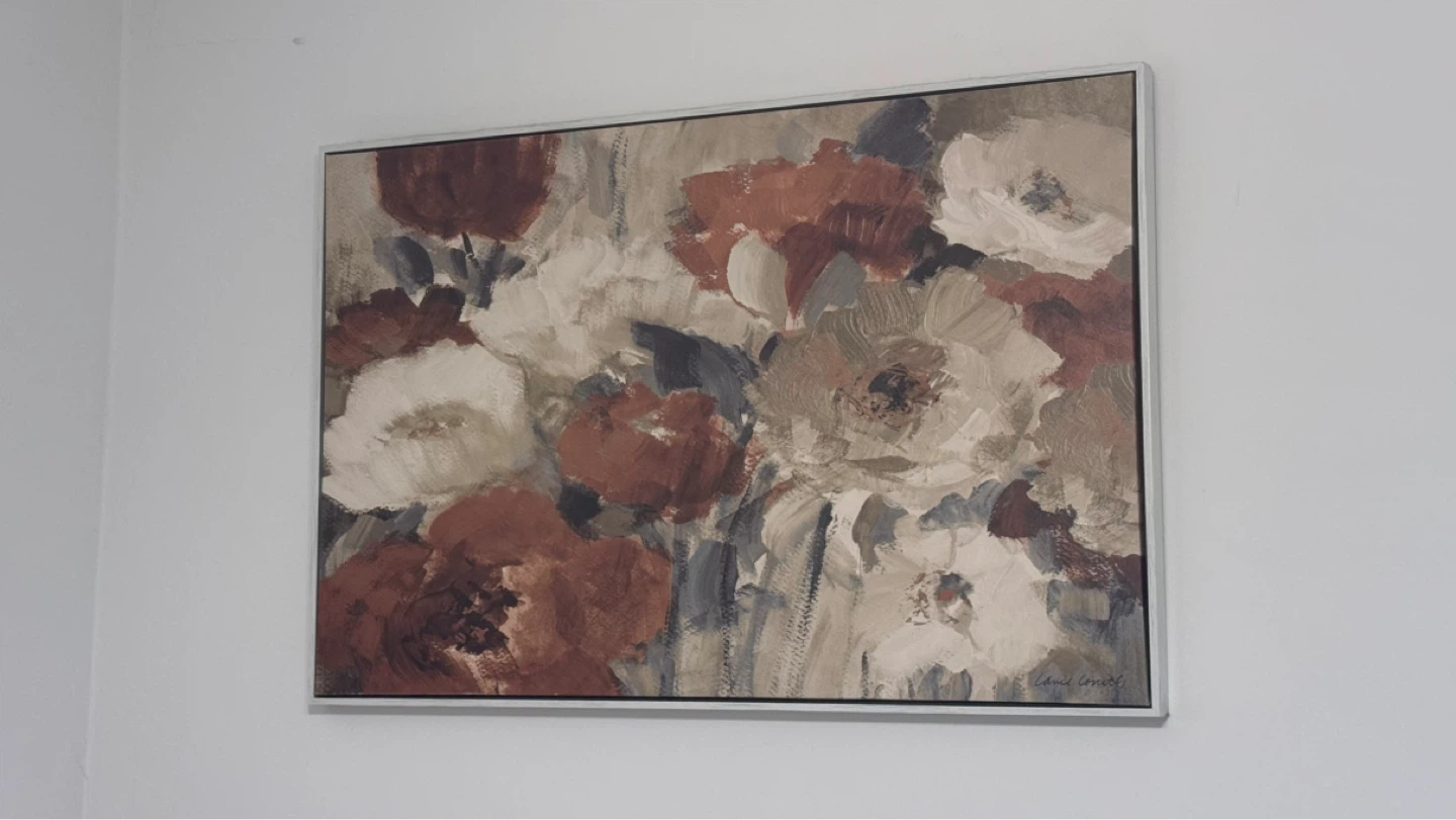 Framed Canvas Wall Art - Floral and Abstract Designs - photo 2