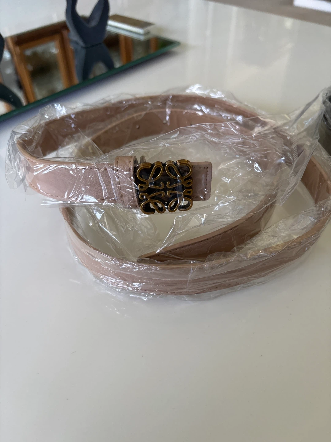 Loewe Belt - Black and Tan - photo 2