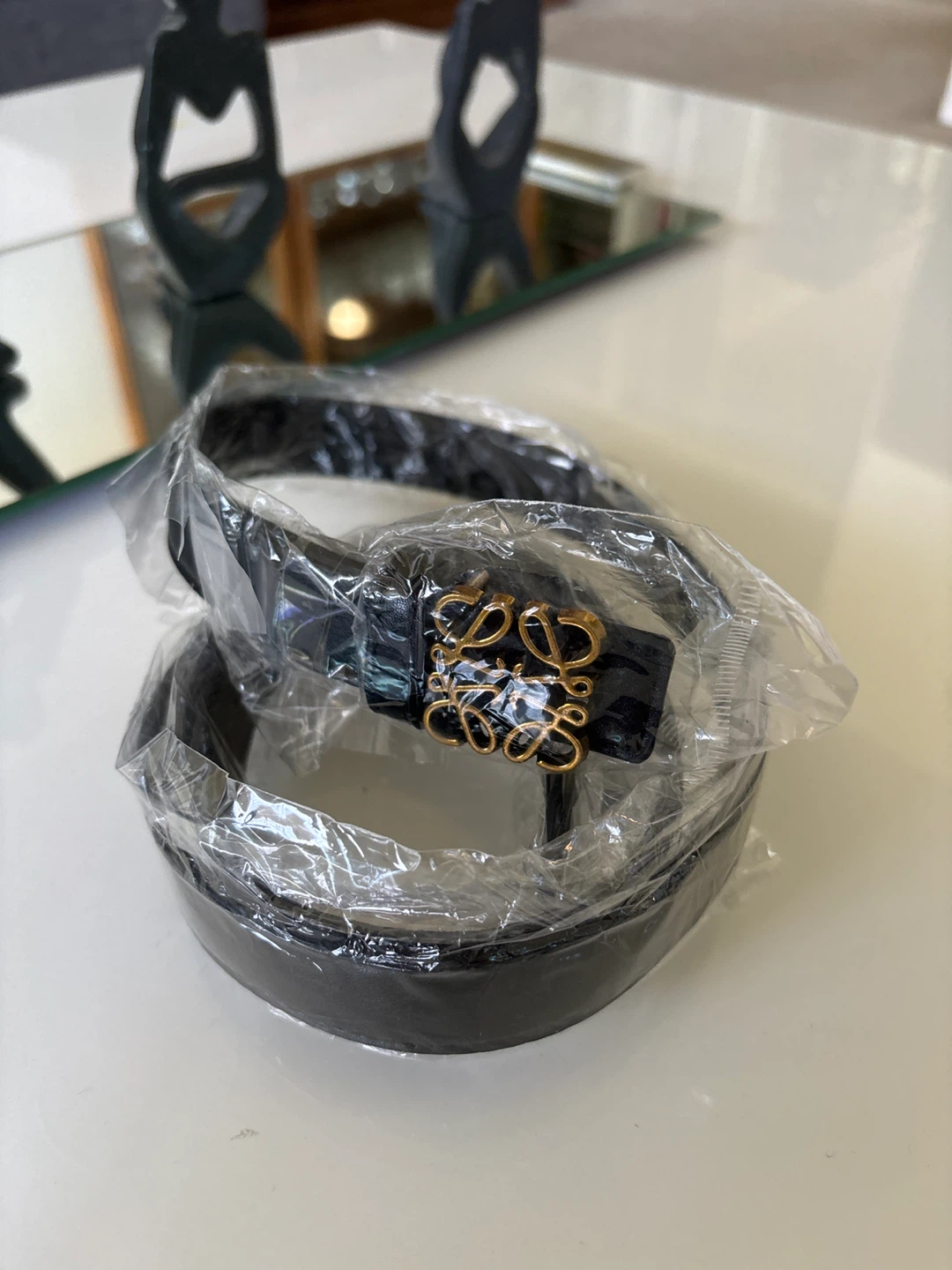 Loewe Belt - Black and Tan - photo 3