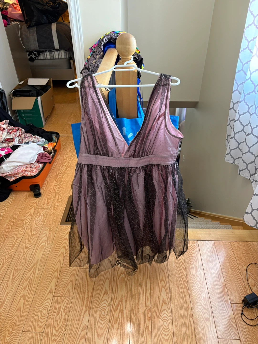 Sparkly mesh material dress