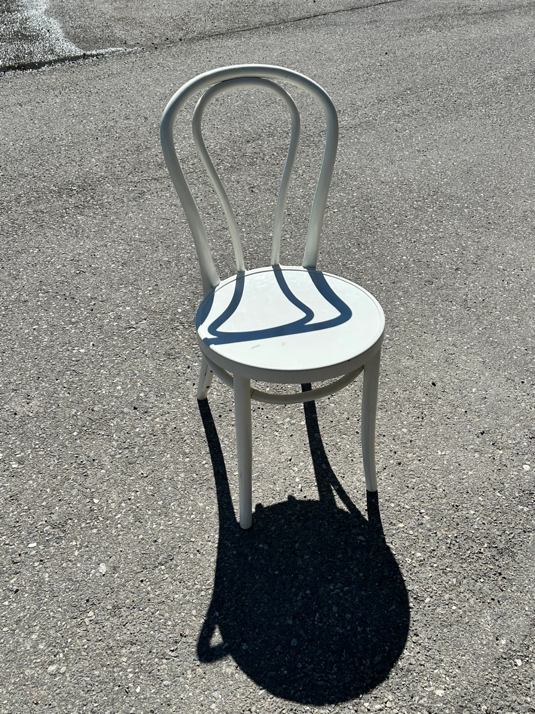 4 IKEA White Bentwood Style Side Chair
