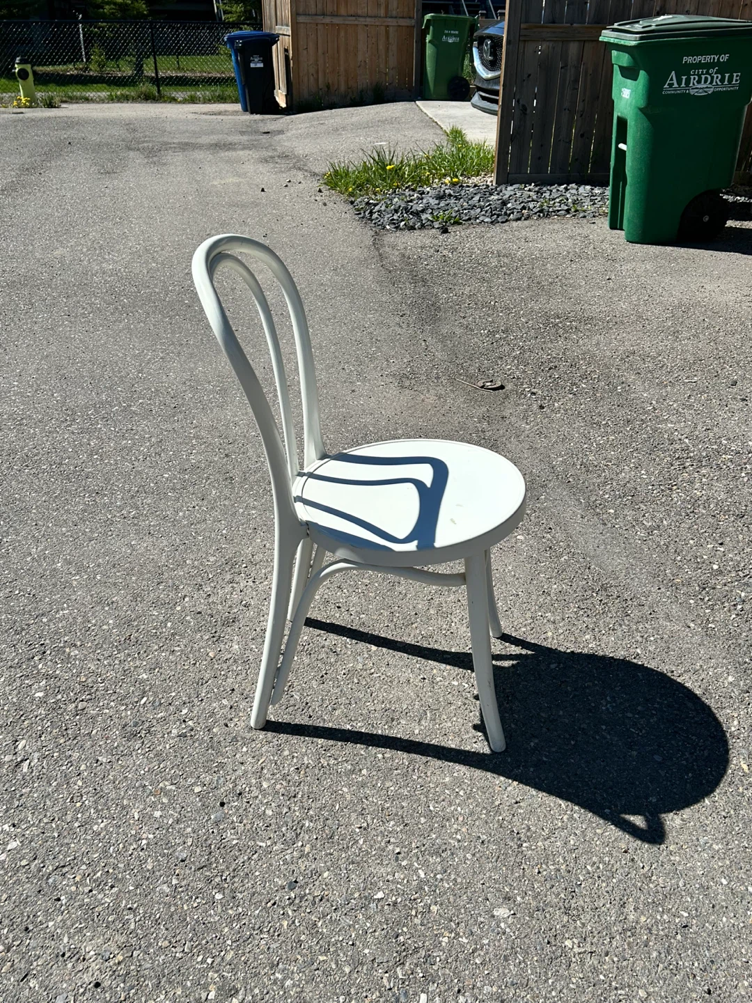 4 IKEA White Bentwood Style Side Chair - photo 3