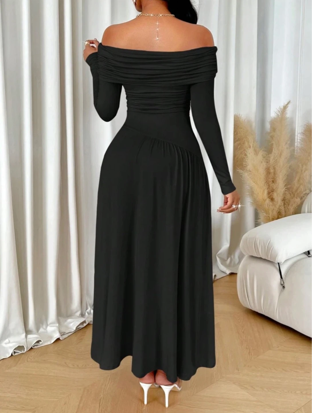 Bare Off-Shoulders, Black Maxi - photo 2