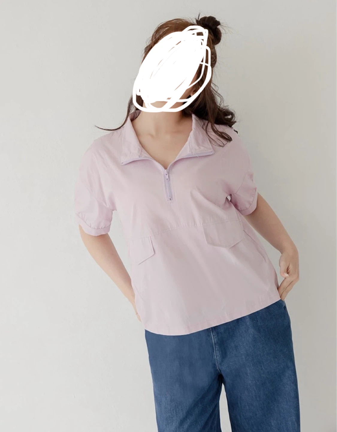 Short Sleeve Quarter Zip Pullover L size - photo 3