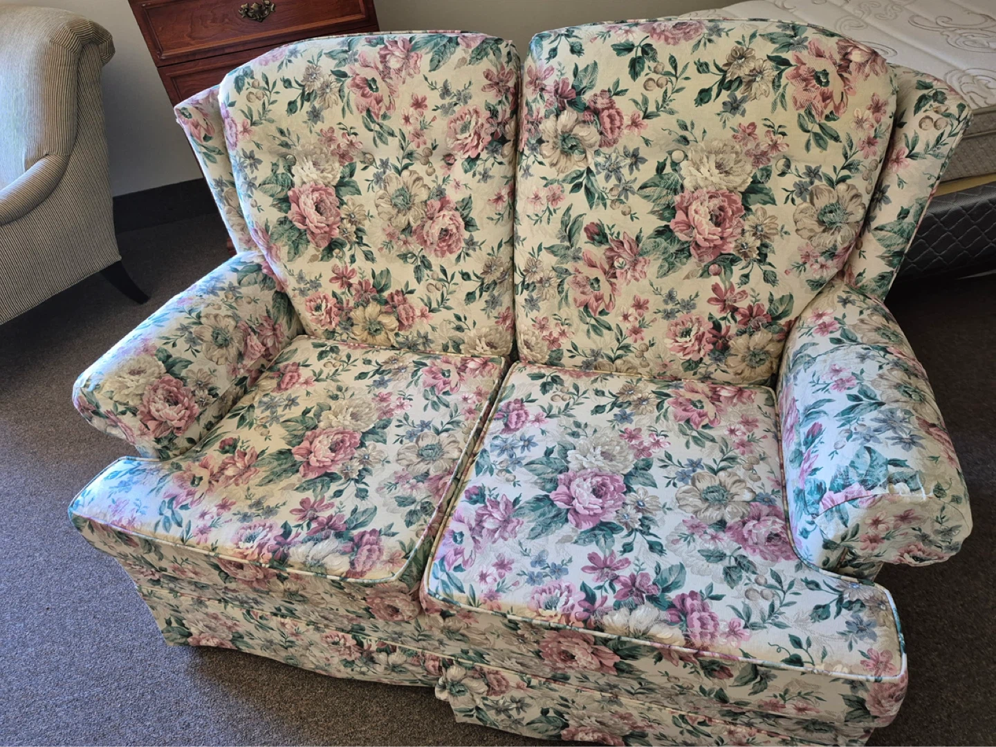 Floral Loveseat Sofa