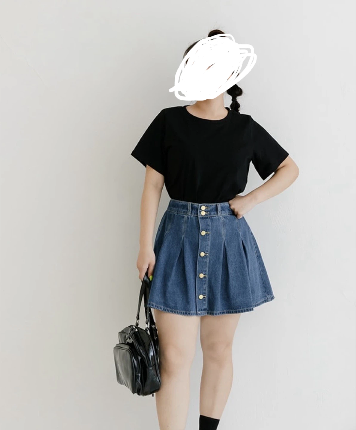 Denim A-Line Skirt L size - photo 3