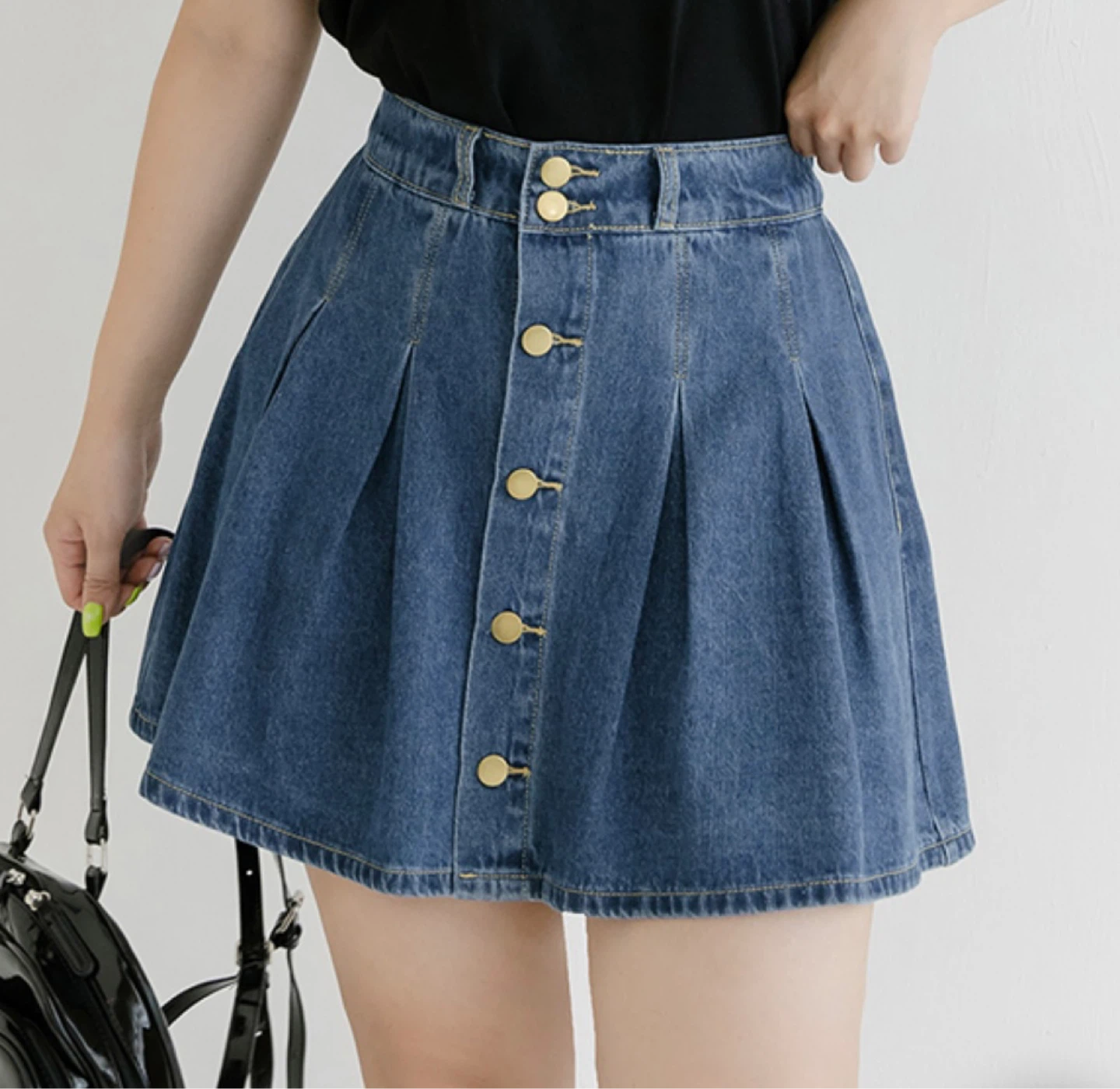 Denim A-Line Skirt L size - photo 2