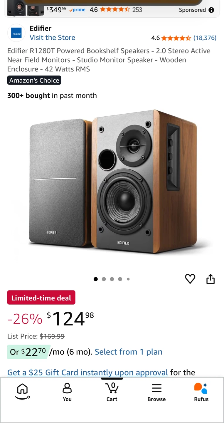 Edifier R1280T Powered Bookshelf Speakers (Pair) - photo 4