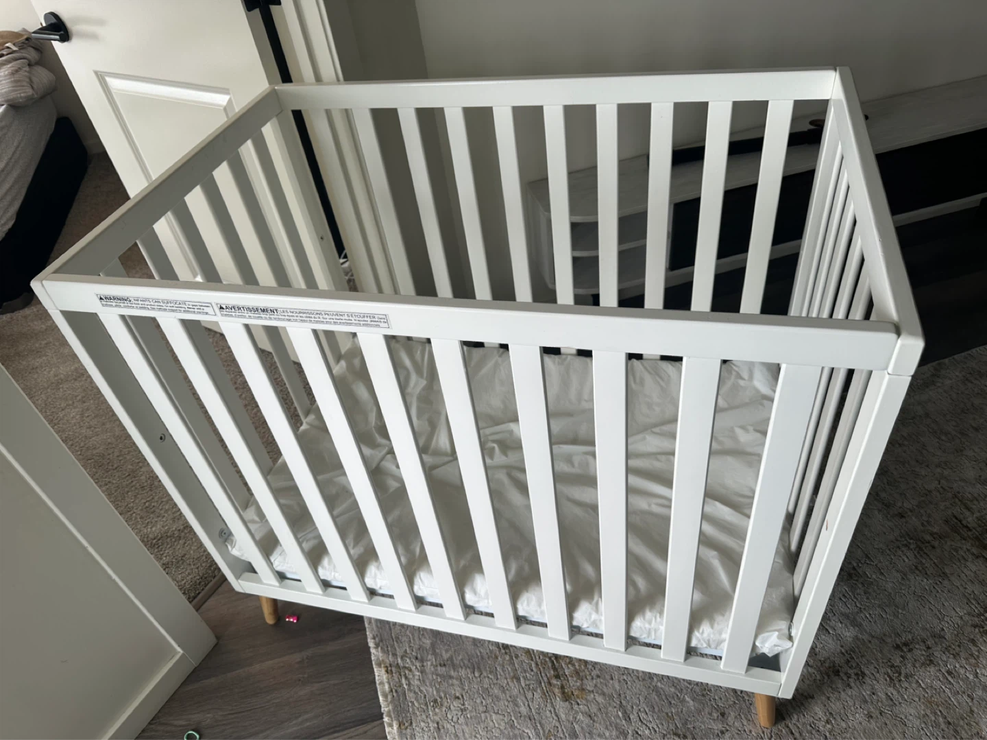White Baby Crib