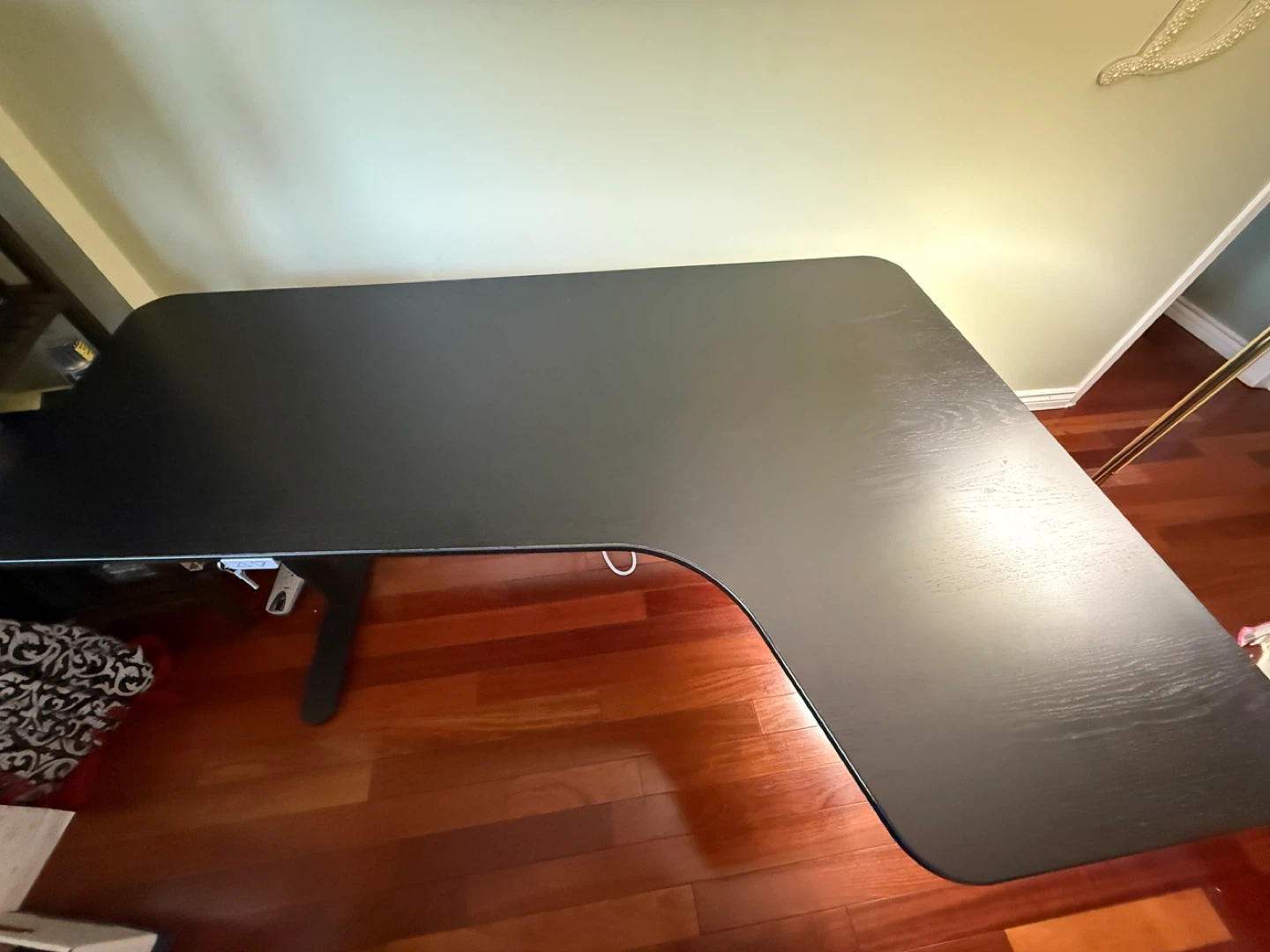 Black L-Shaped Standing Desk - photo 4