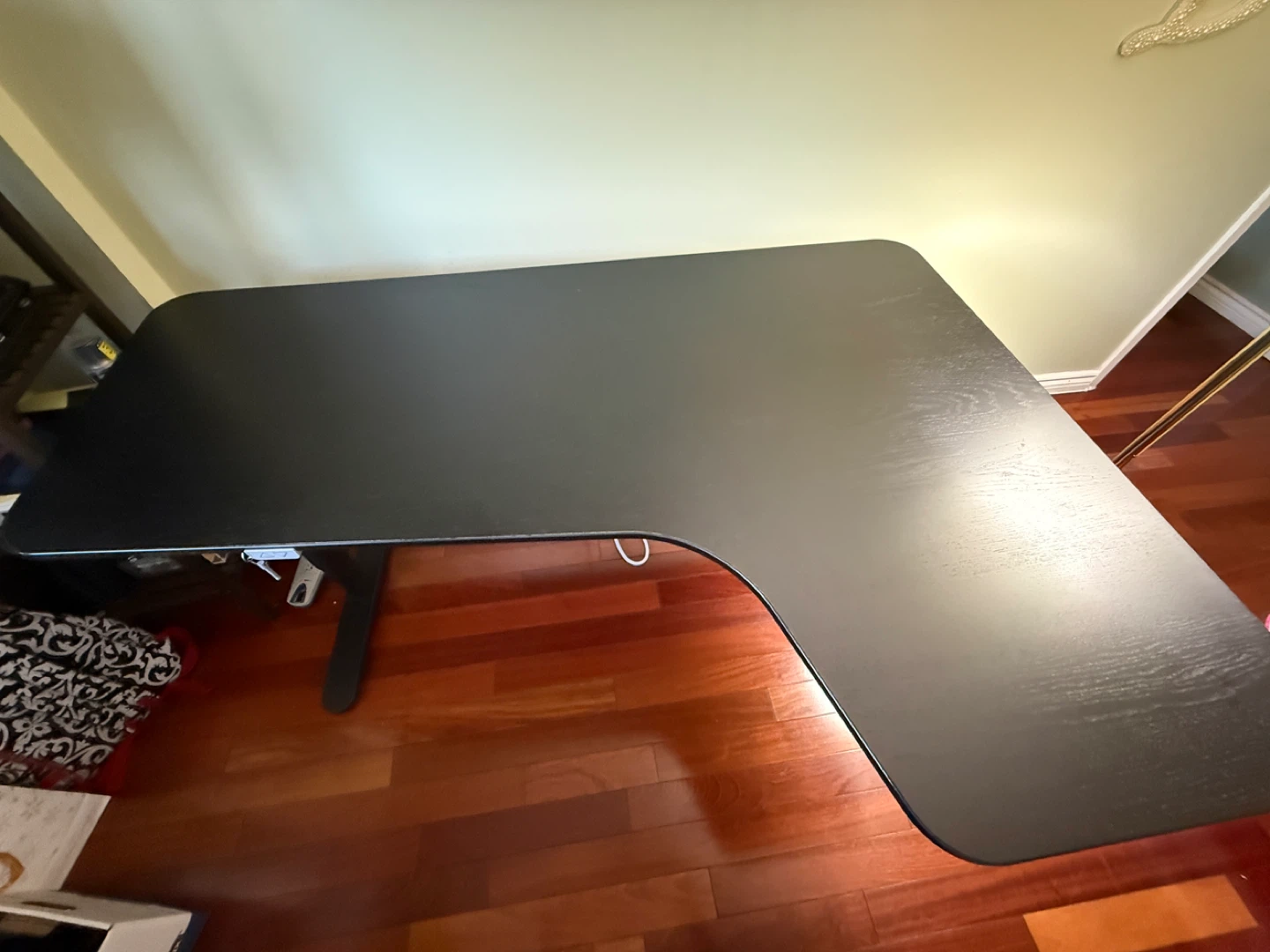 Black L-Shaped Standing Desk - photo 5