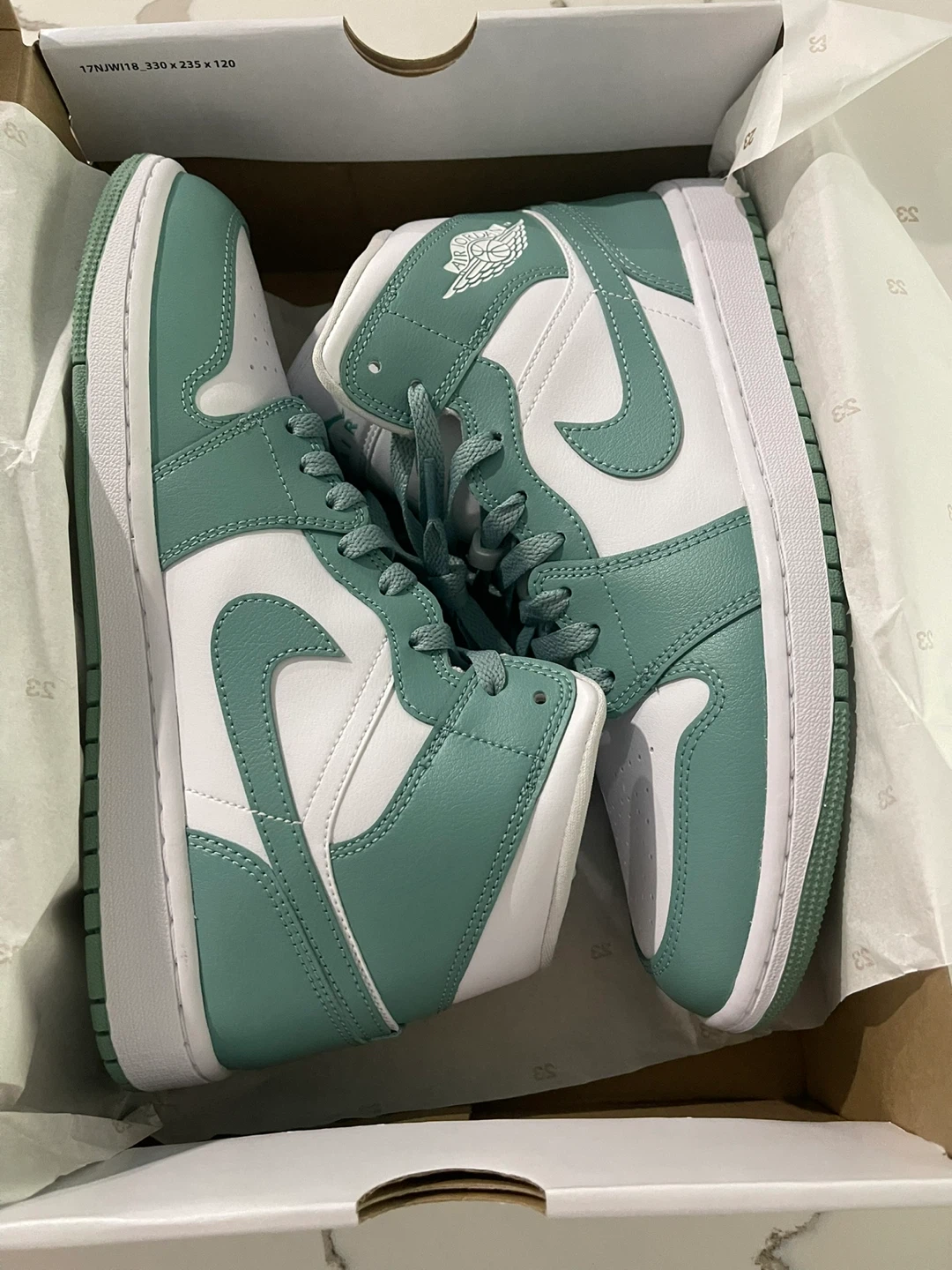 Air Jordan 1 Mid  White/Cannon. Women’s Sneakers Size 11