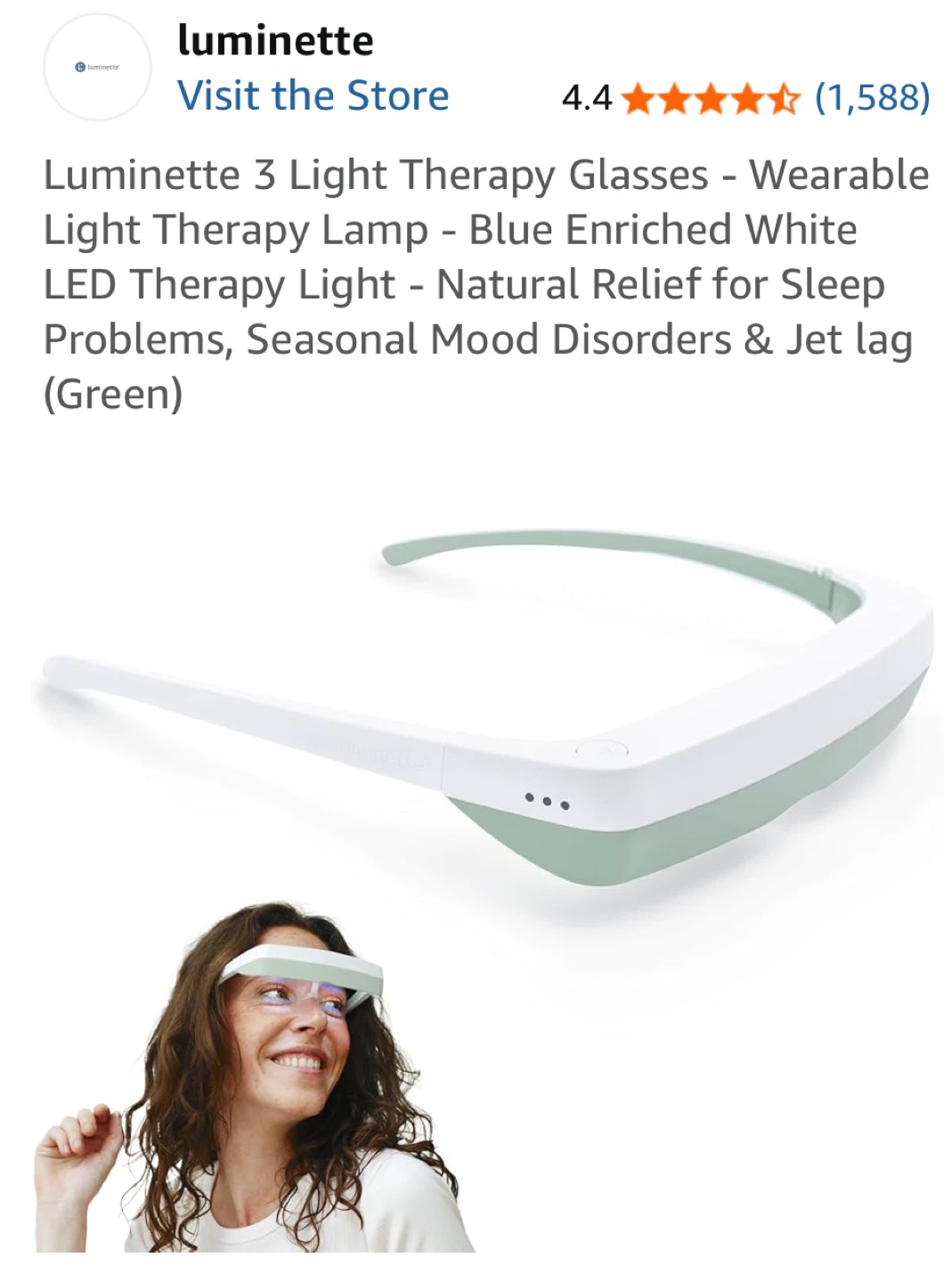 Luminette 3 Light Therapy Glasses - photo 2