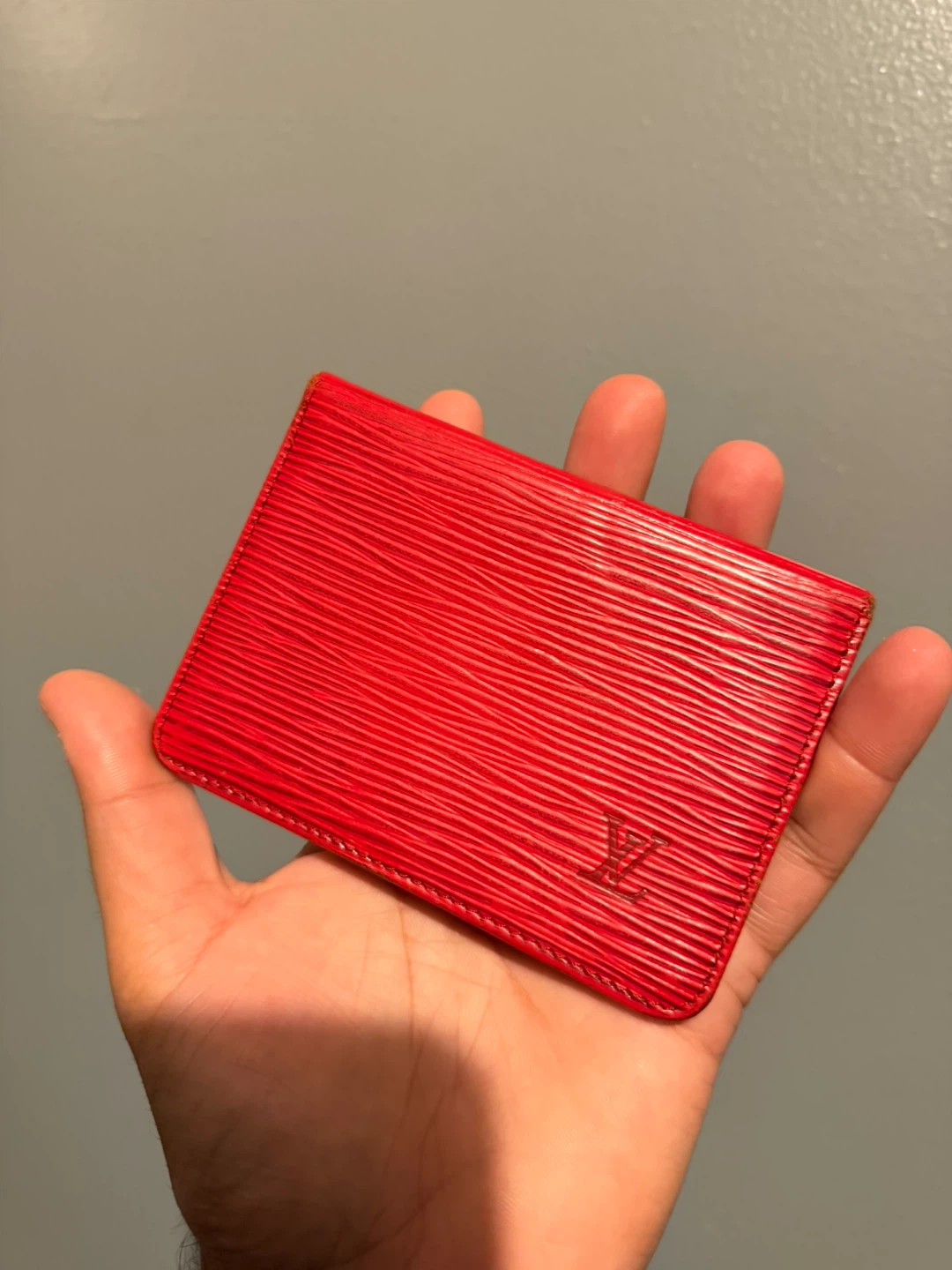 Louis Vuitton Epi Red Card Holder