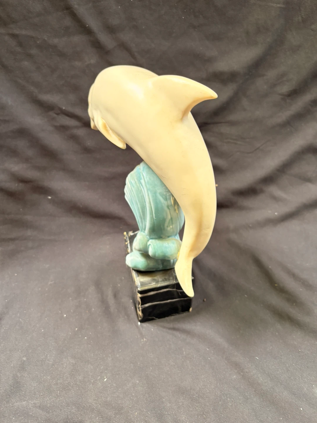 Dolphin Sculpture on Wave Base - photo 4