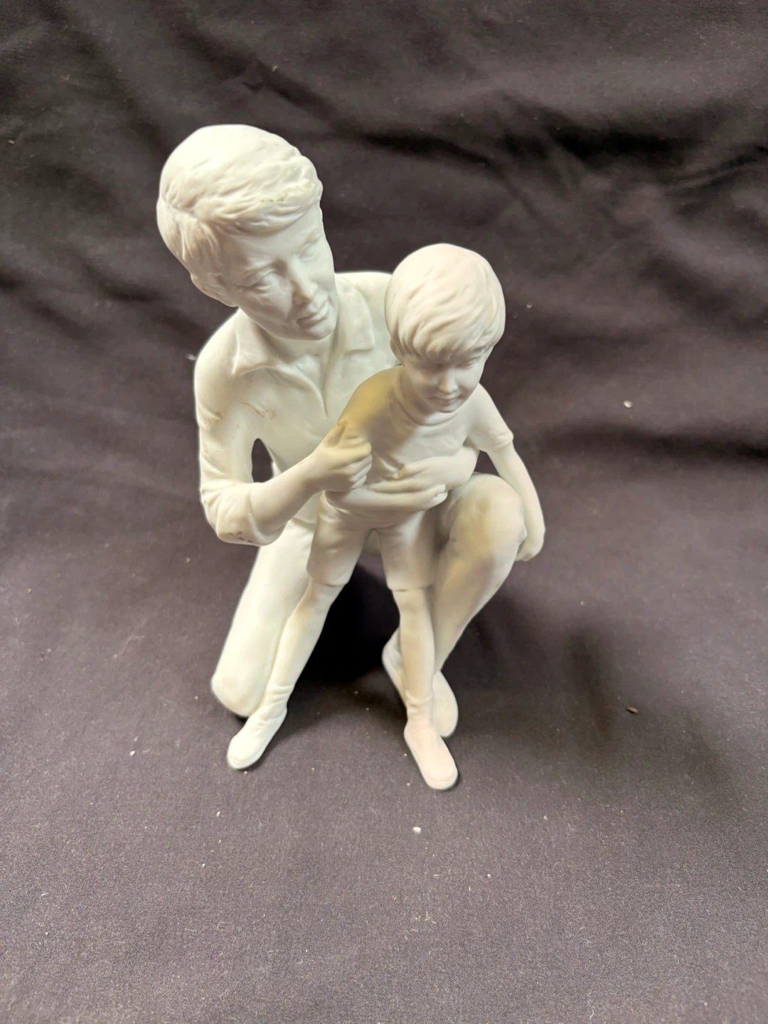 Vintage Porcelain Figurine - father and Son