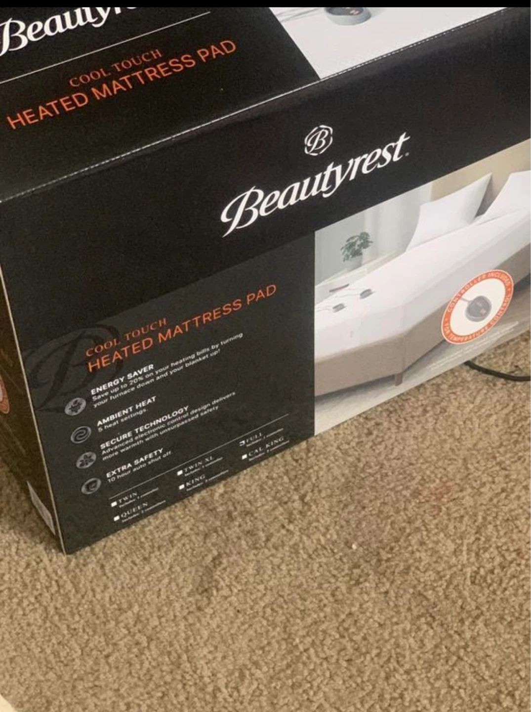 Beautyrest Microfiber Heated Mattress Pad - photo 2