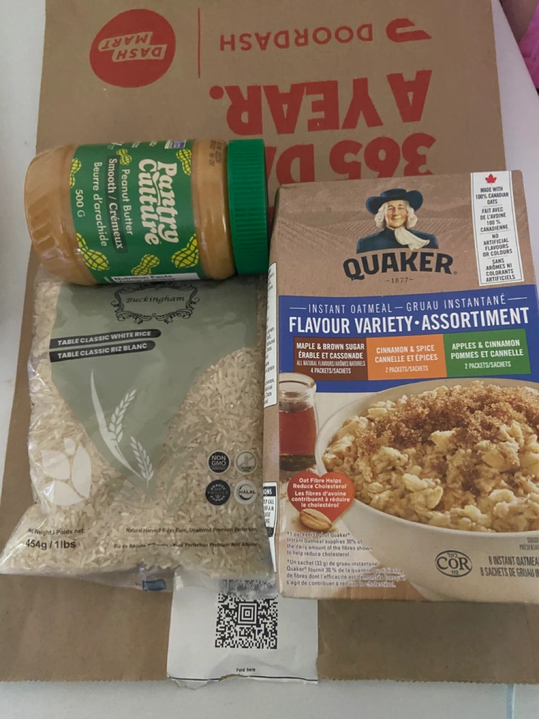 Quaker Instant Oatmeal Flavour Variety Assortment 8 Packets