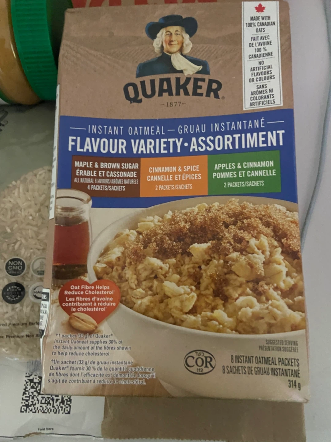 Quaker Instant Oatmeal Flavour Variety Assortment 8 Packets - photo 2