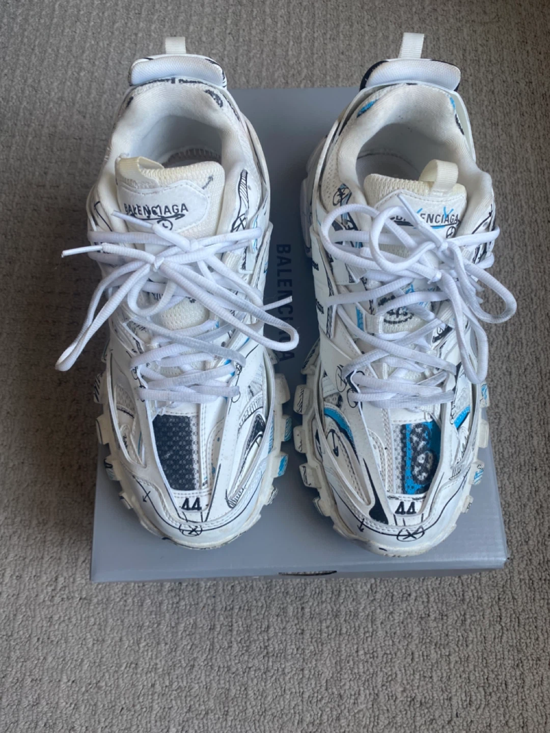 Balenciaga Track Sneakers with Graffiti Size 44 - photo 2