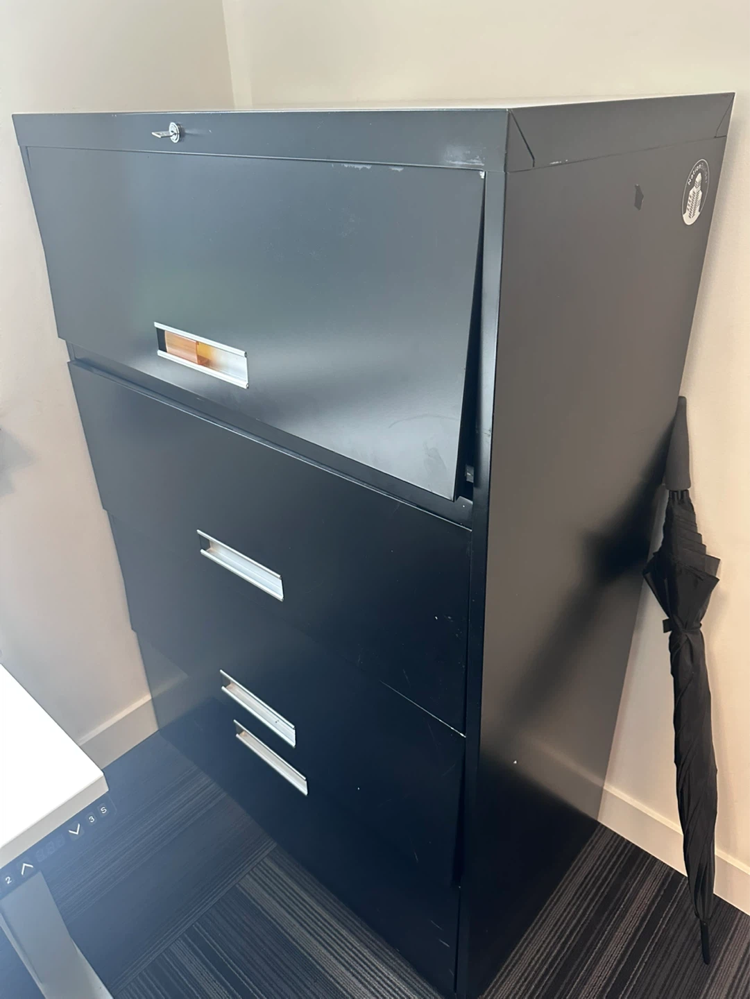 Black 4-Drawer Filing Cabinets for free pickup!