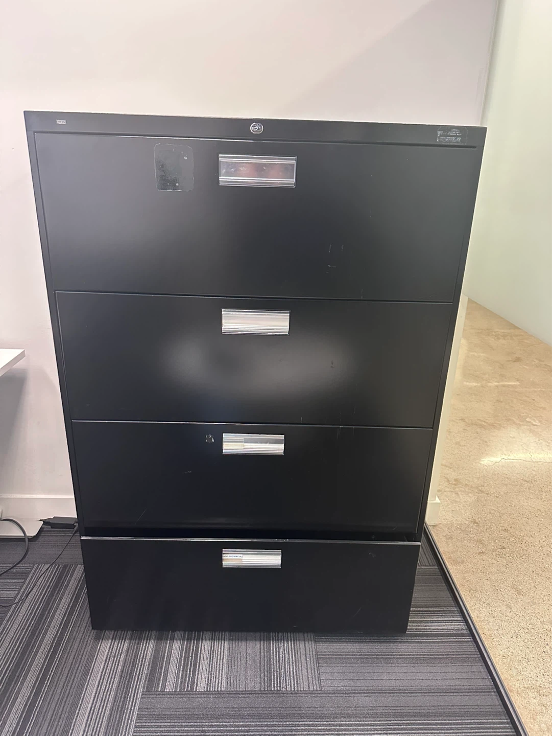 Black 4-Drawer Filing Cabinets for free pickup! - photo 2