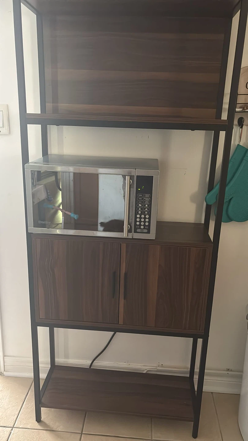 Microwave cabinet  and Storage Shelf - photo 2