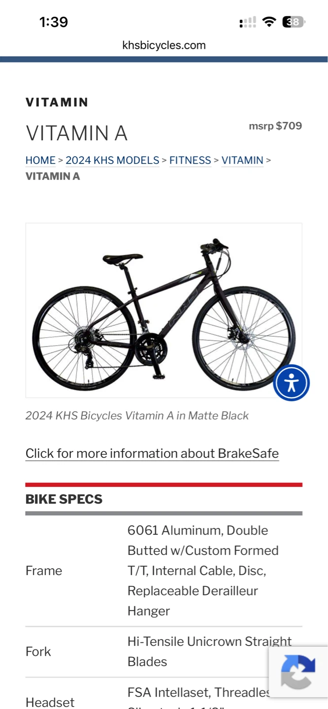 KHS Bike 7 speeds + free locks