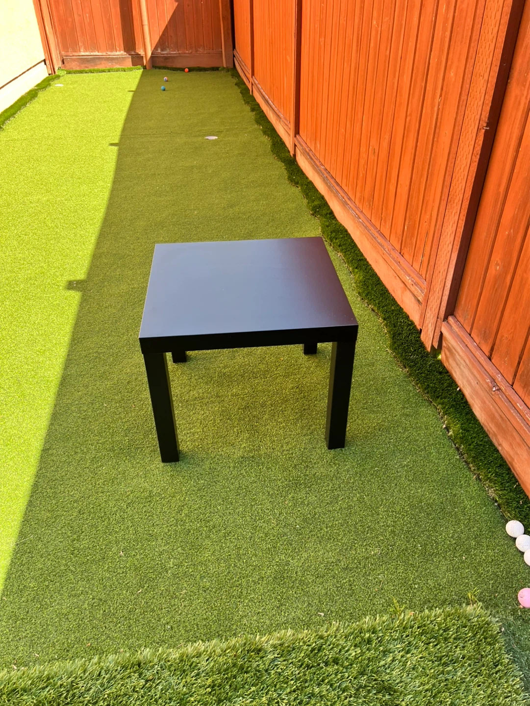 Black Square Side Table