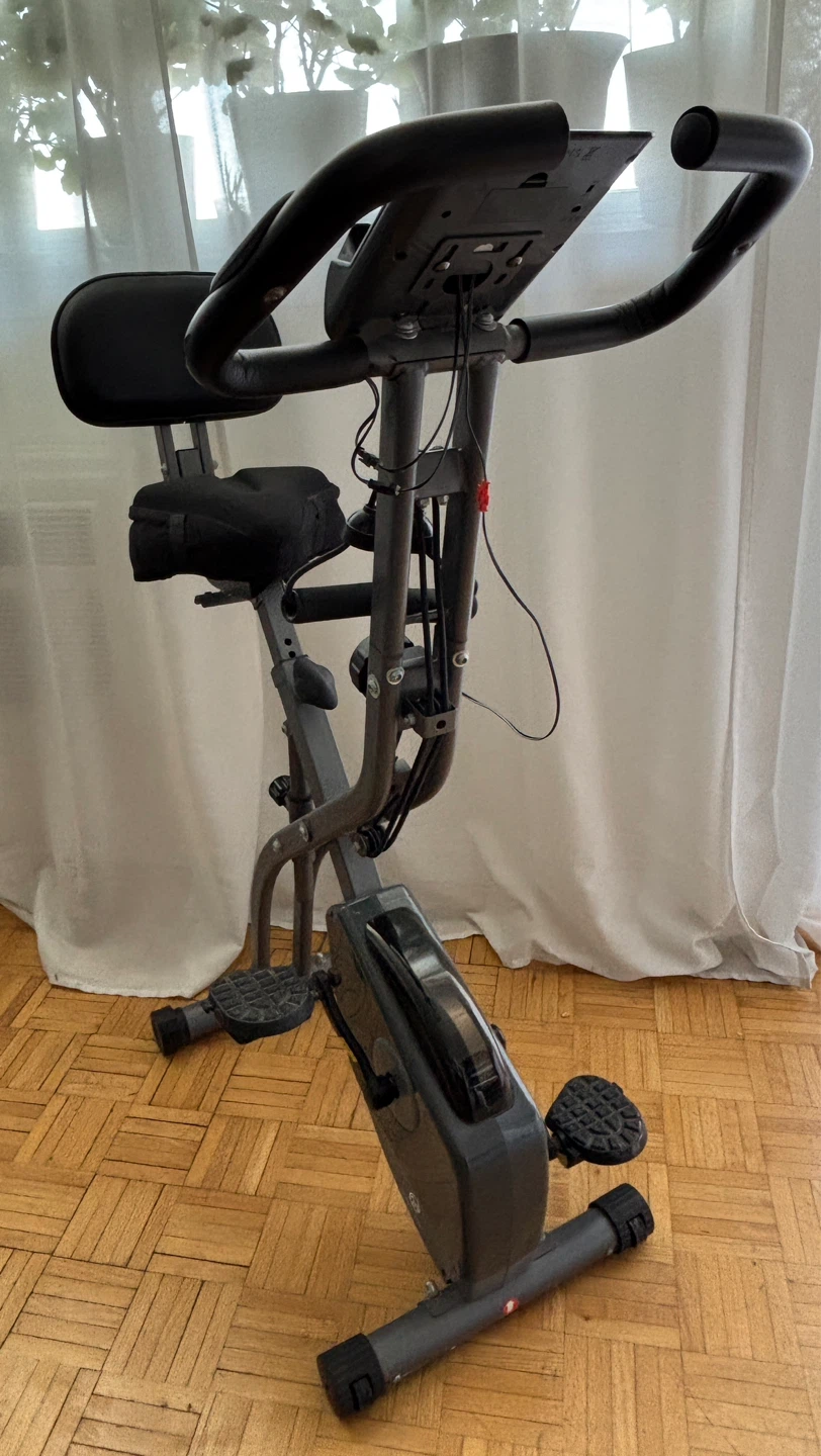 Folding Exercise Bike with Backrest - photo 3
