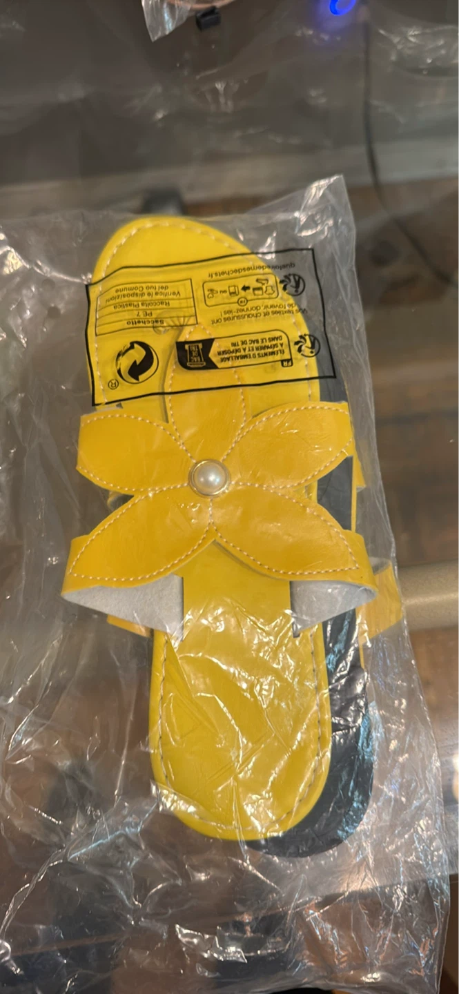 Yellow Flower Sandals